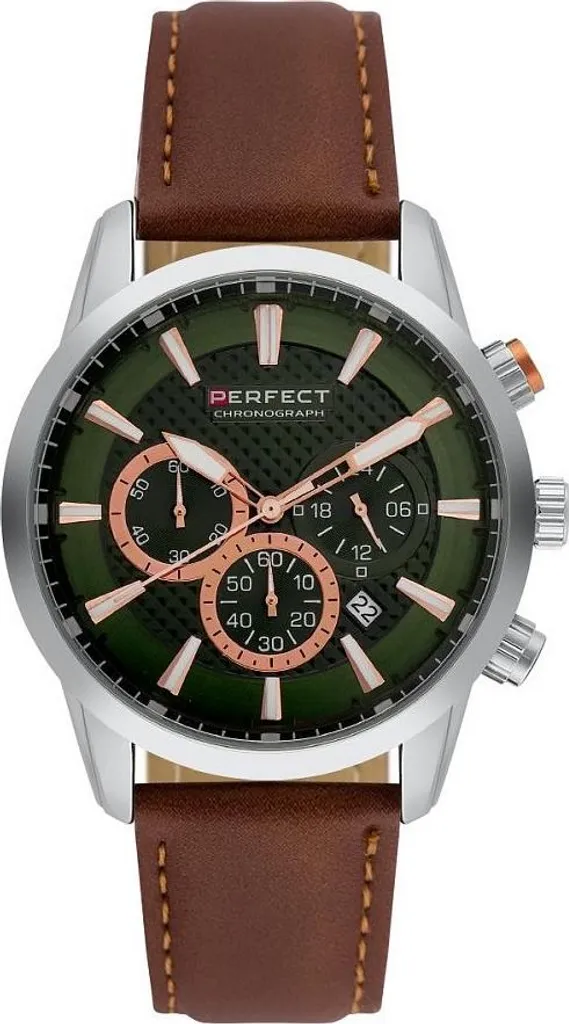 Montre Perfect pour Homme Marron - Modèle PF01186 | Élégance Classique