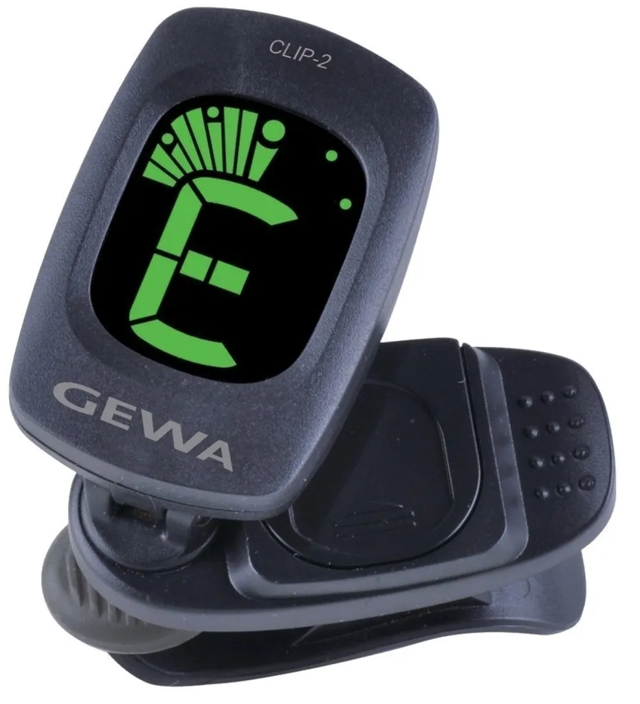 Accordeur Chromatique LCD Gewa Clip-2 avec Pince Rotative 360 Degrés