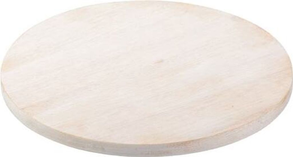 Kerzenteller aus Holz, Helle Einfärbung Ø 12 cm