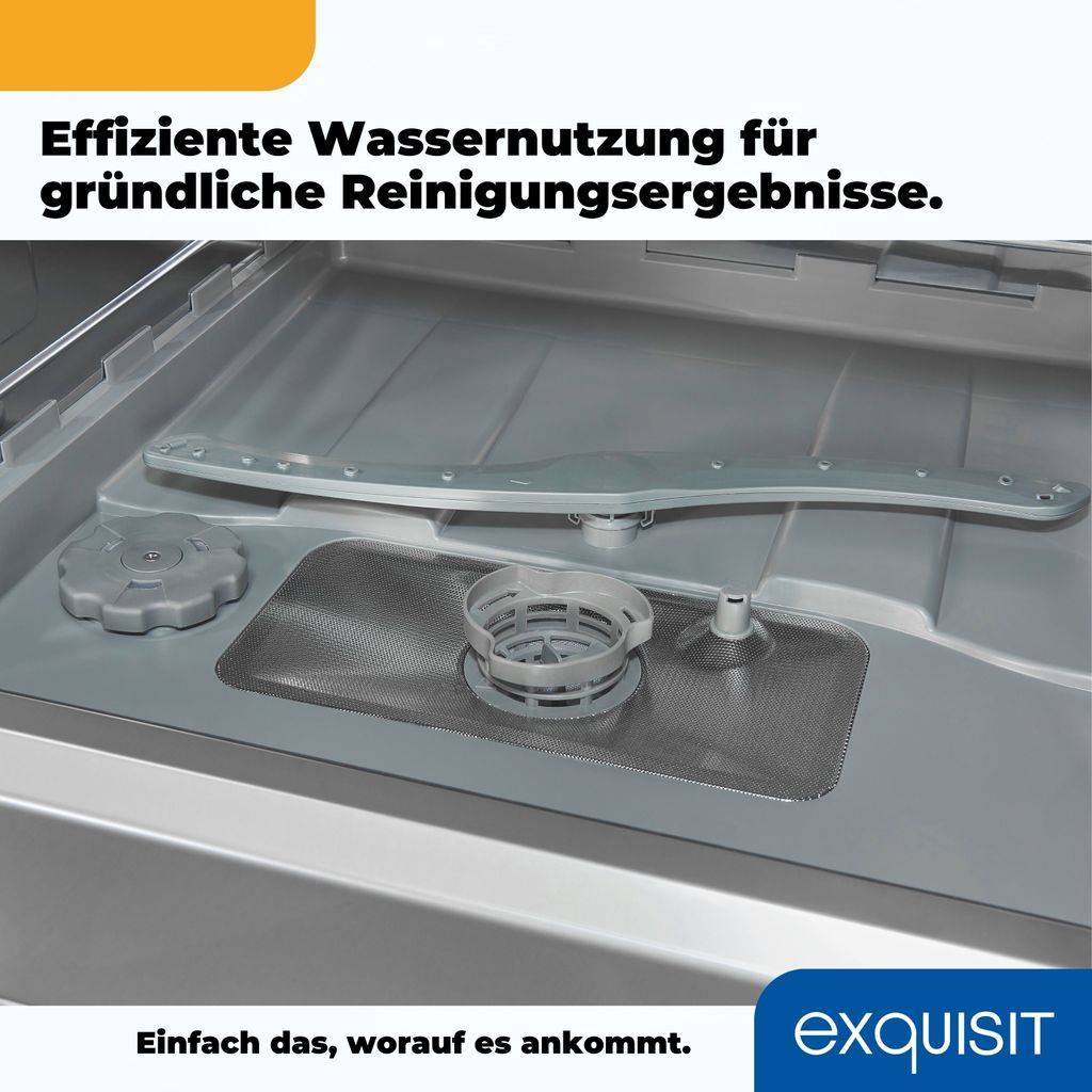 Exquisit Geschirrspüler GSP508-030D weiss | Spülmaschine 55 Produktbild 9
