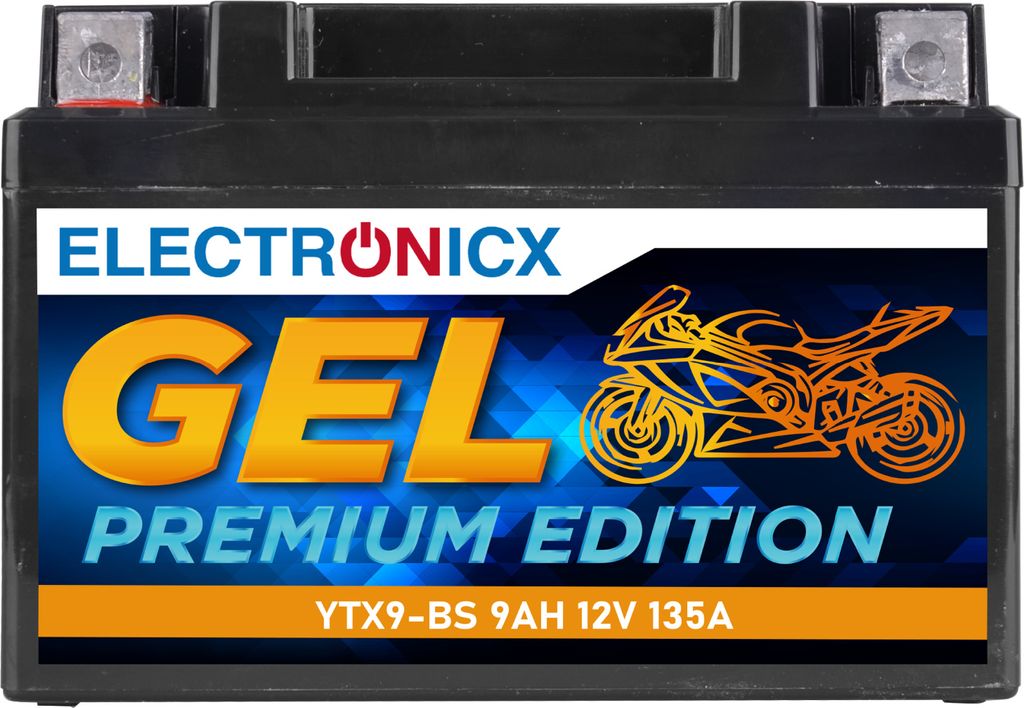 Elektronická GEL batéria pre motocykle 12V 9Ah YTX9-BS | Obrázok produktu 