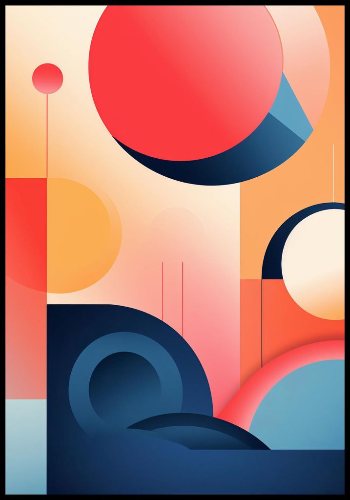 Plakat 68x98cm Geometrische Träume