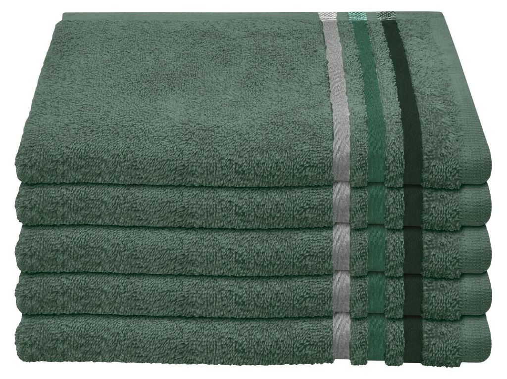 SCHIESSER Gästetuchset Skyline Color | Einfarbig | 5-teilig Produktbild 