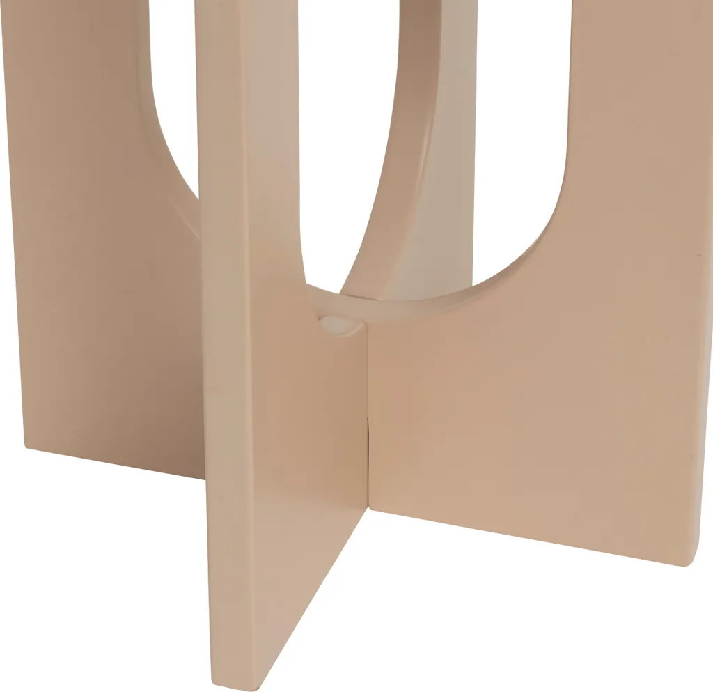 Table d'appoint pour salon et chambre Bloom Noisette - Pose-café 50x40 cm