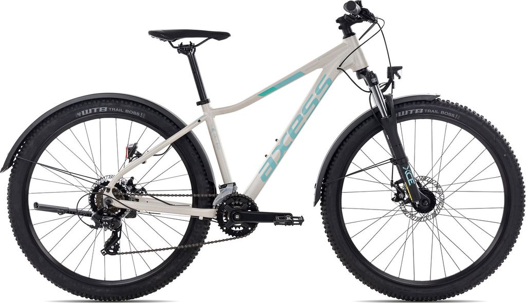 Axess MEEA ATB Damen-Mountainbike für Stadt & Offroad-Trips 29 Zoll Hellgrau 19 Zoll