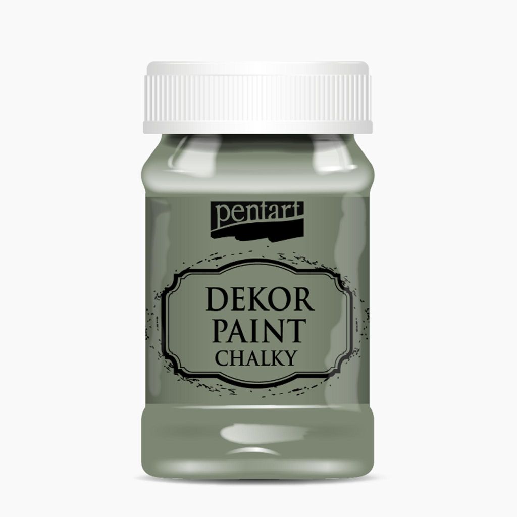PENTART Křídová dekorativní barva, 100 ml, khaki zelená Obrázek produktu 