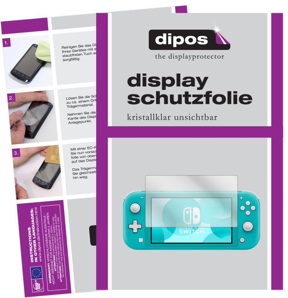 2x Schutzfolie für Nintendo Switch Lite klar Produktbild 