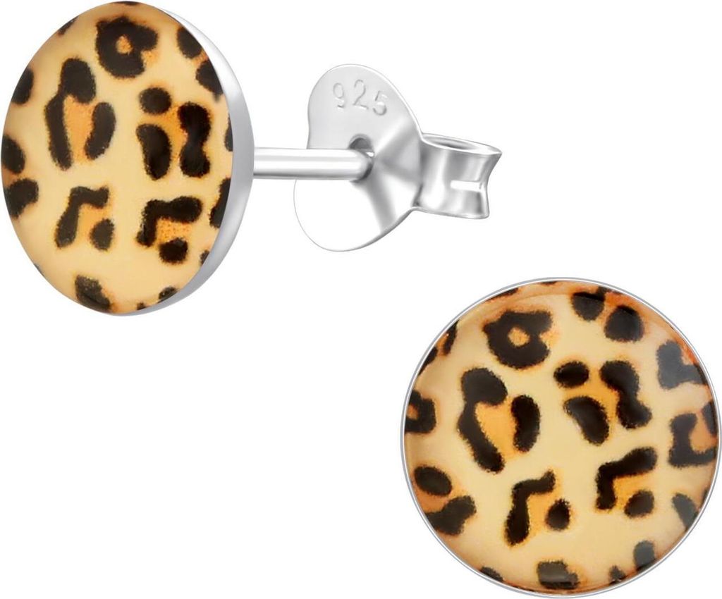Monkimau Leopard Ohrringe aus 925 Silber
