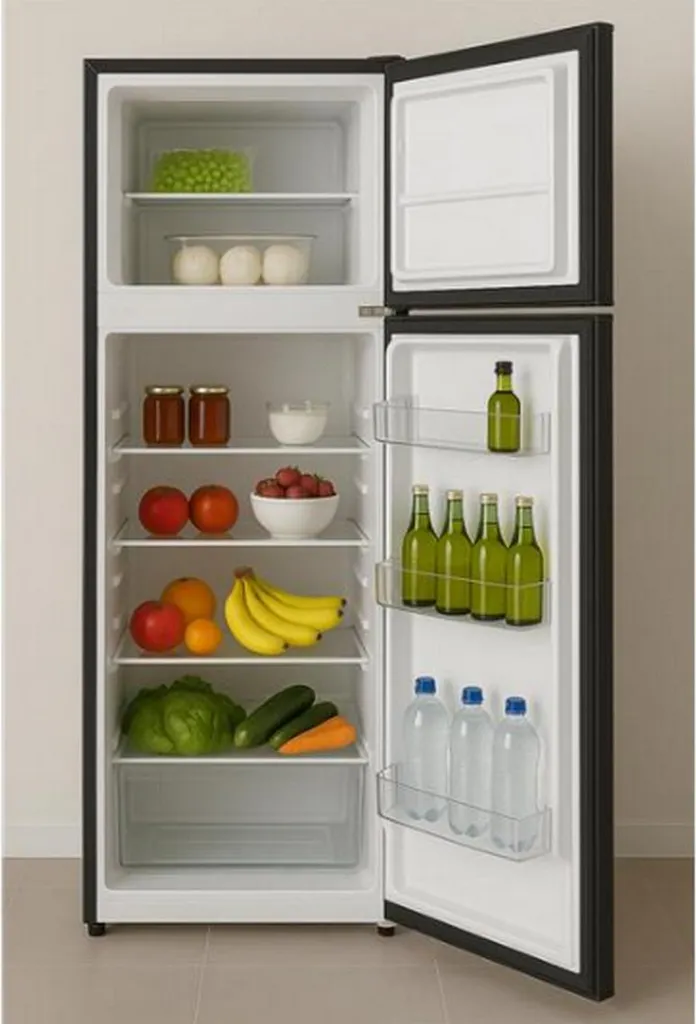 Réfrigérateur 2 portes Glem GRF170BK Noir : Design combiné et performance