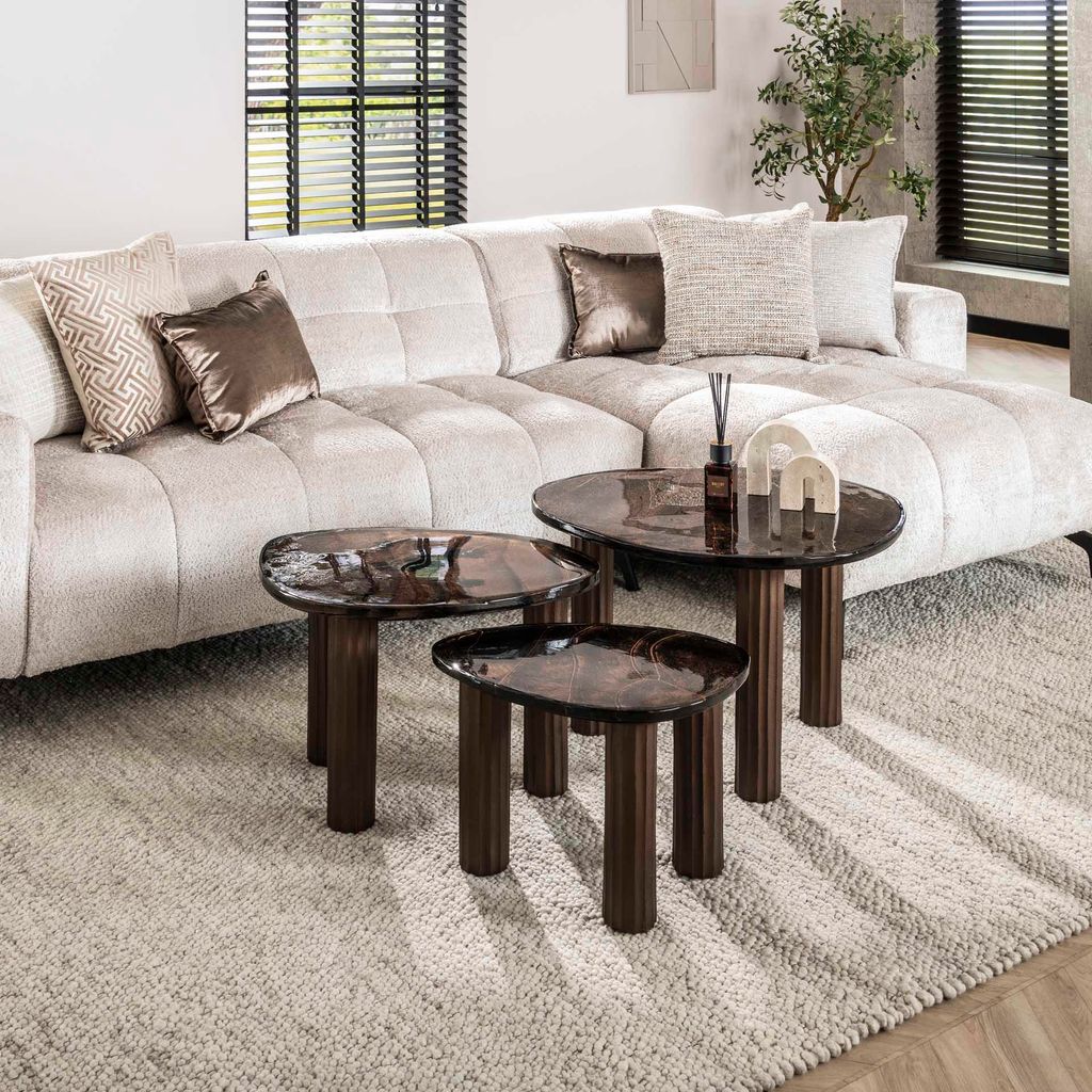 Hoyz Collection - Couchtisch Eclipse L - Kupfer-Antik-Finish