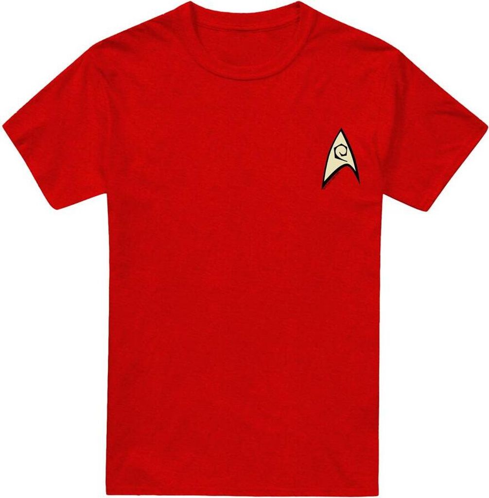 Star Trek - "Engineering Uniform" T-Shirt für Herren/Damen Uni TV18050 (L) (Rot)