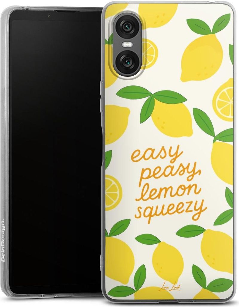DeinDesign Handyhülle für Sony Xperia 10 VI Silikon Hülle Case Smartphone Schutzhülle Statement Zitrone Spruch