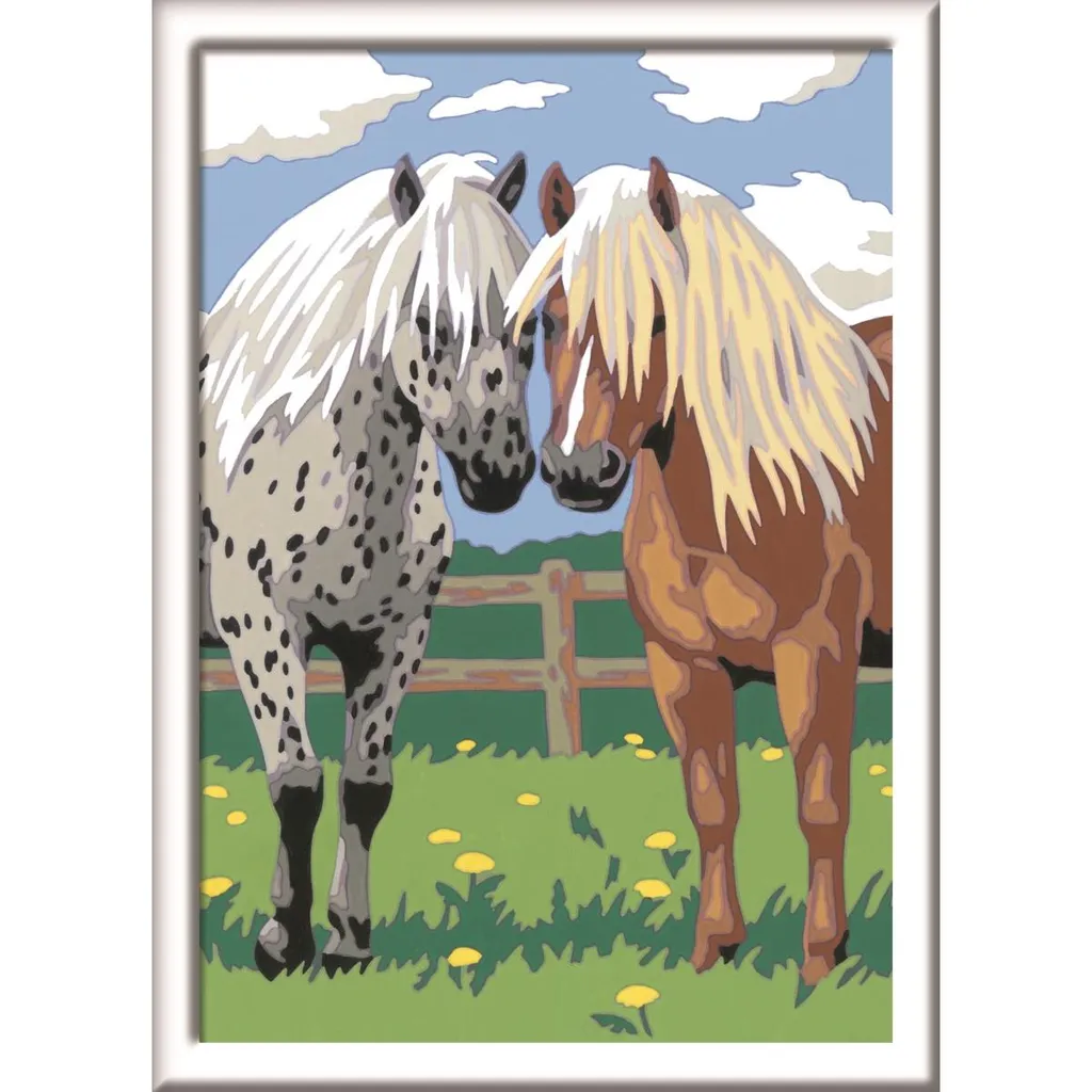 Activité Créative Chevaux Heureux : Peinture Guidée pour Adolescent