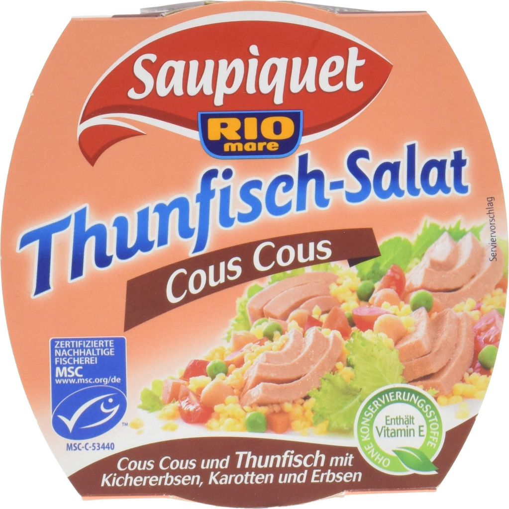 Saupiquet Thunfisch Salat Cous Cous, 6er Pack (6 x 160 g)