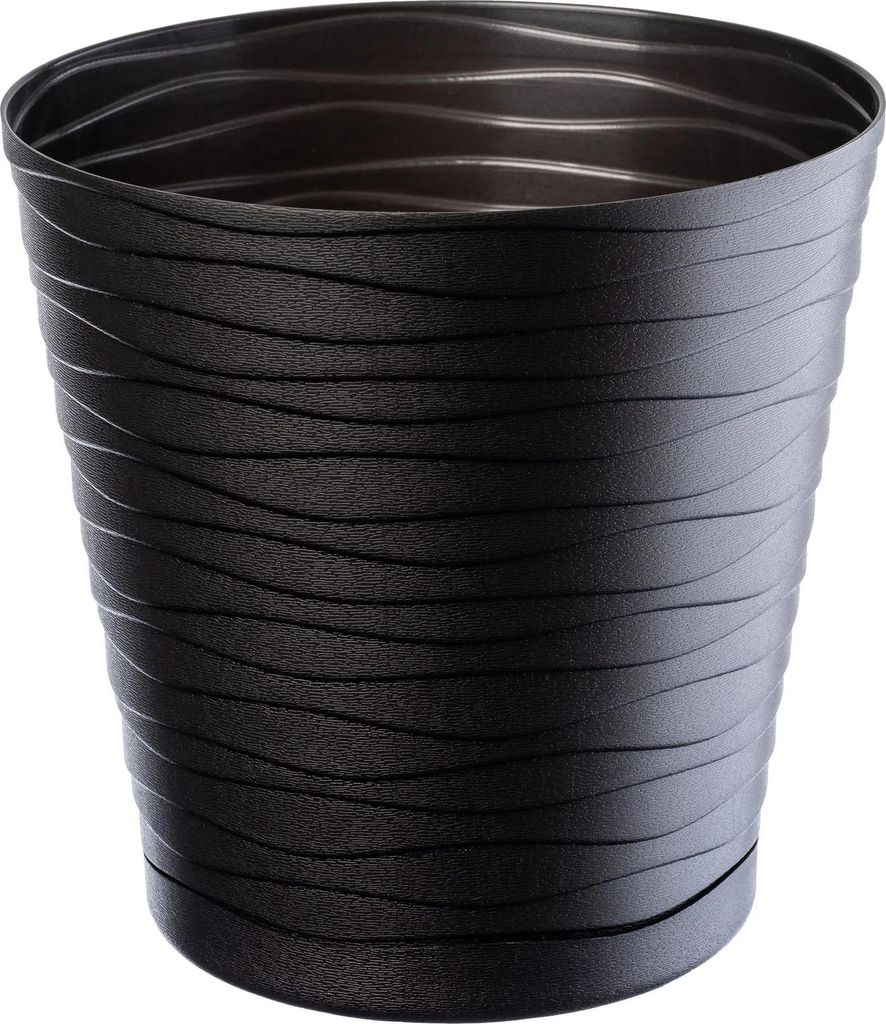 Blumentopf - Übertopf mit Ständer - 19 cm Durchmesser - Kunststoff - Indoor/Outdoor - Leicht und robust