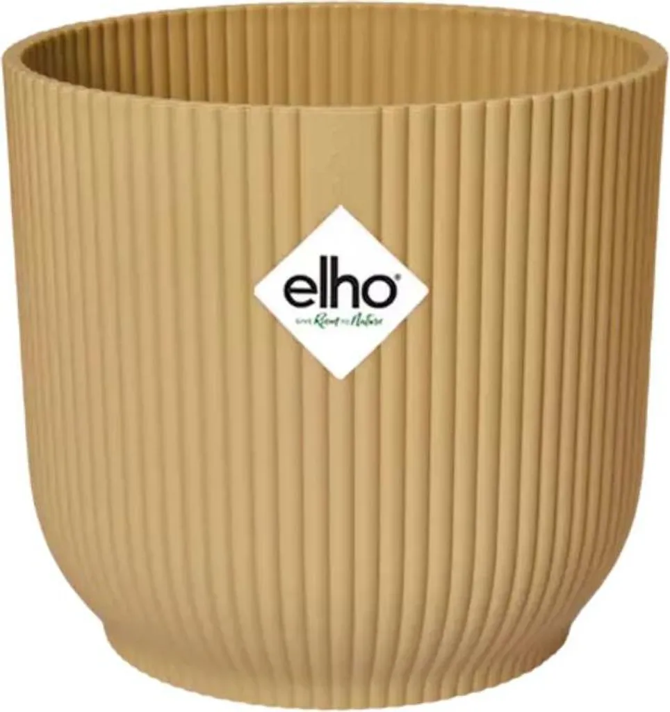 Pot de fleur jaune Vibes Fold 14cm cache-pot rainuré déco intérieur