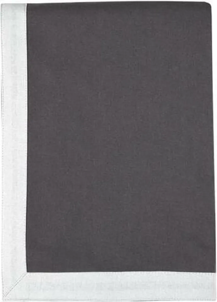 Linge de Table Design : Nappe Rectangulaire 140x240 cm en Coton Gris DUO