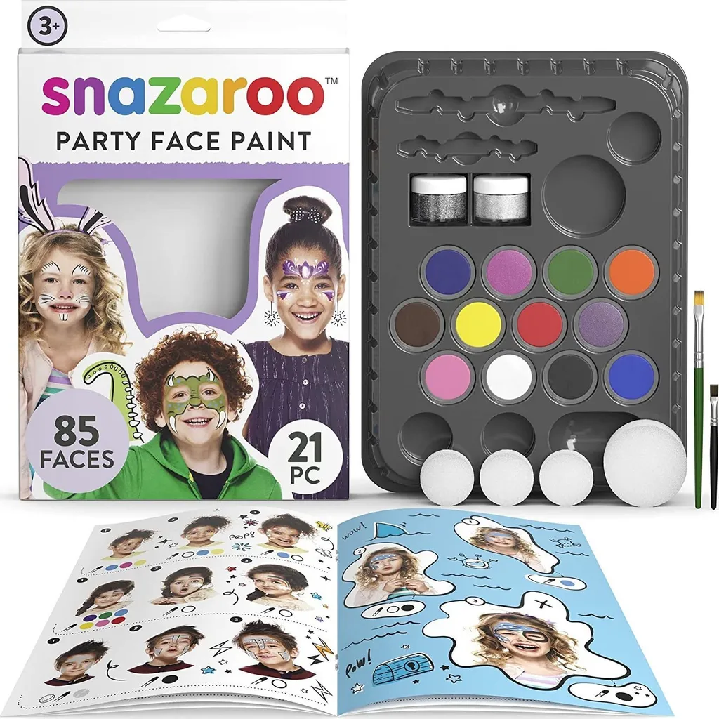 Set de Grimage pour Fête d'Anniversaire et Carnaval - Kit Snazaroo