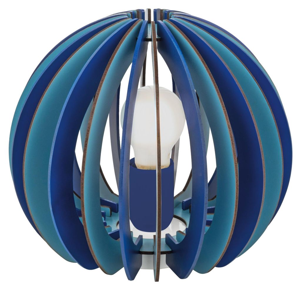 Eglo 95951 Fabella lampada da tavolo E27 legno blu-blu Immagine del prodotto 