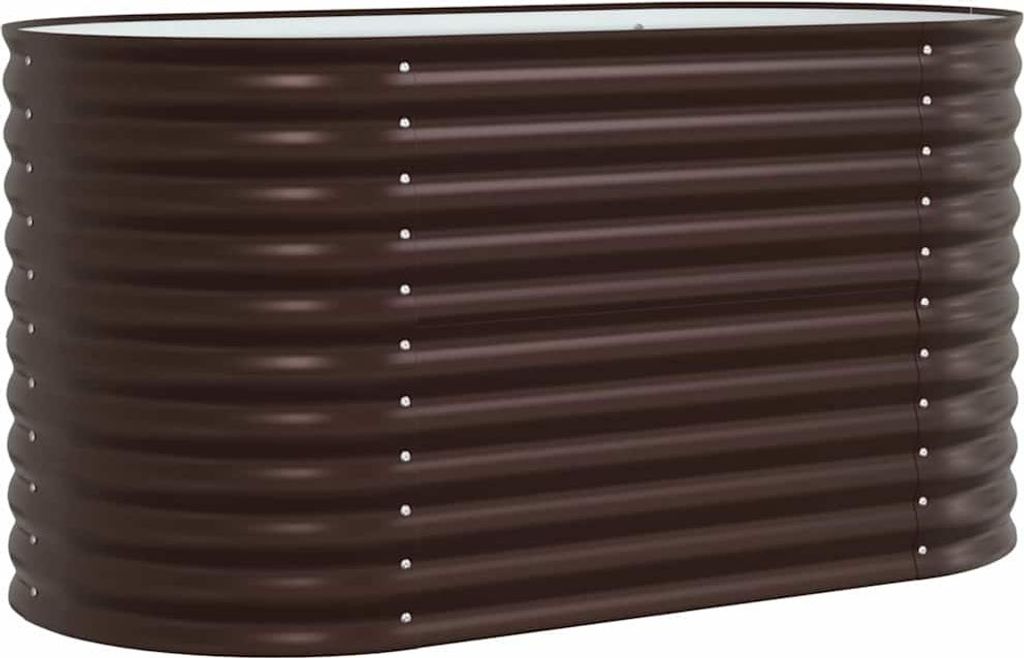 Hochbeet Braun 160 x 80 x 81 cm Stahl
