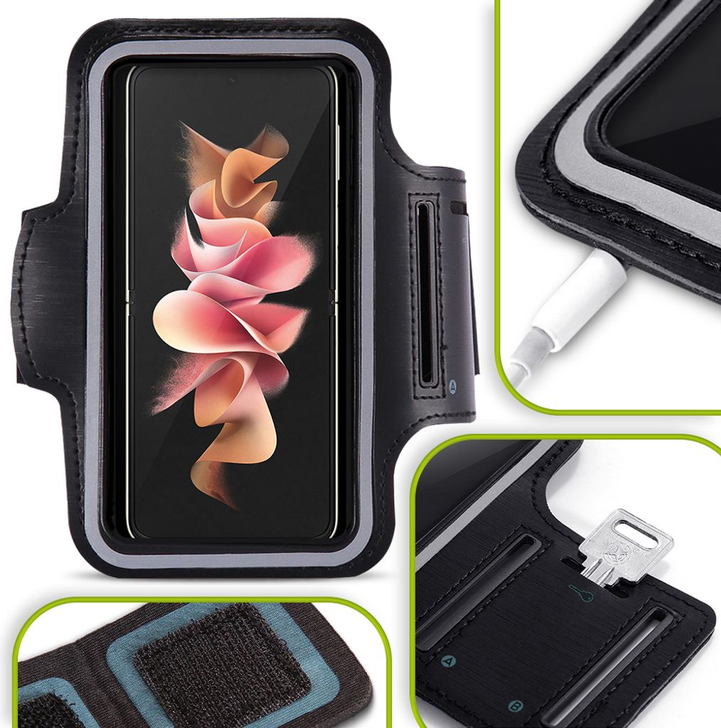 Handy Hülle für Samsung Galaxy Z Flip 3 Fitness Case Jogging Tasche Schutz Cover