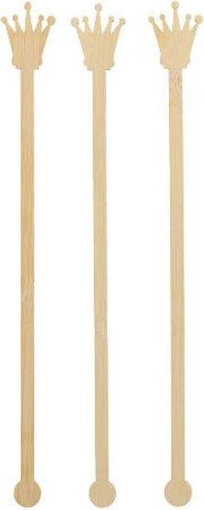 1000 Papstar Getränke-Quirle, Bambus pure 20 cm Crown 88420