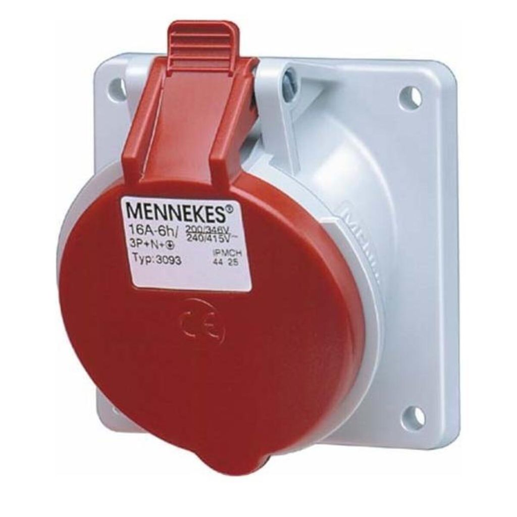 Mennekes 3171 - 5P - Rot - Weiß - IP44 - VDE - EAC - 400 V Produktbild 