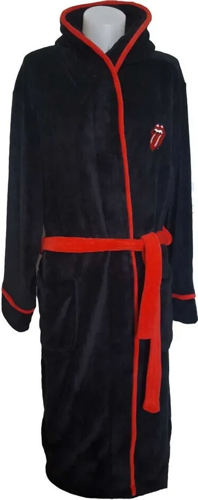 Peignoir Doux The Rolling Stones Noir RO1870 : Adieu le Froid au Sortir du Bain