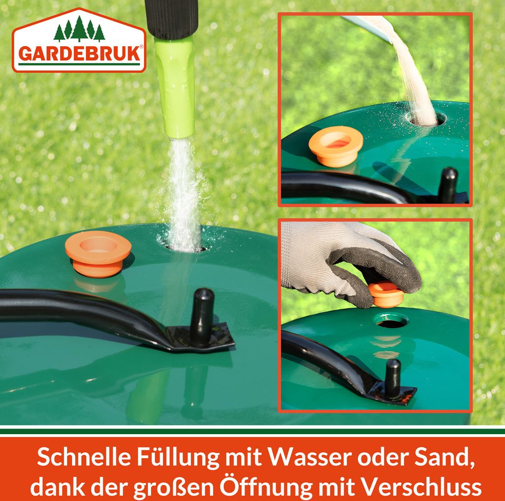 GARDEBRUK® Rasenwalze 60cm 50L gepolsterter Griff Produktbild 4