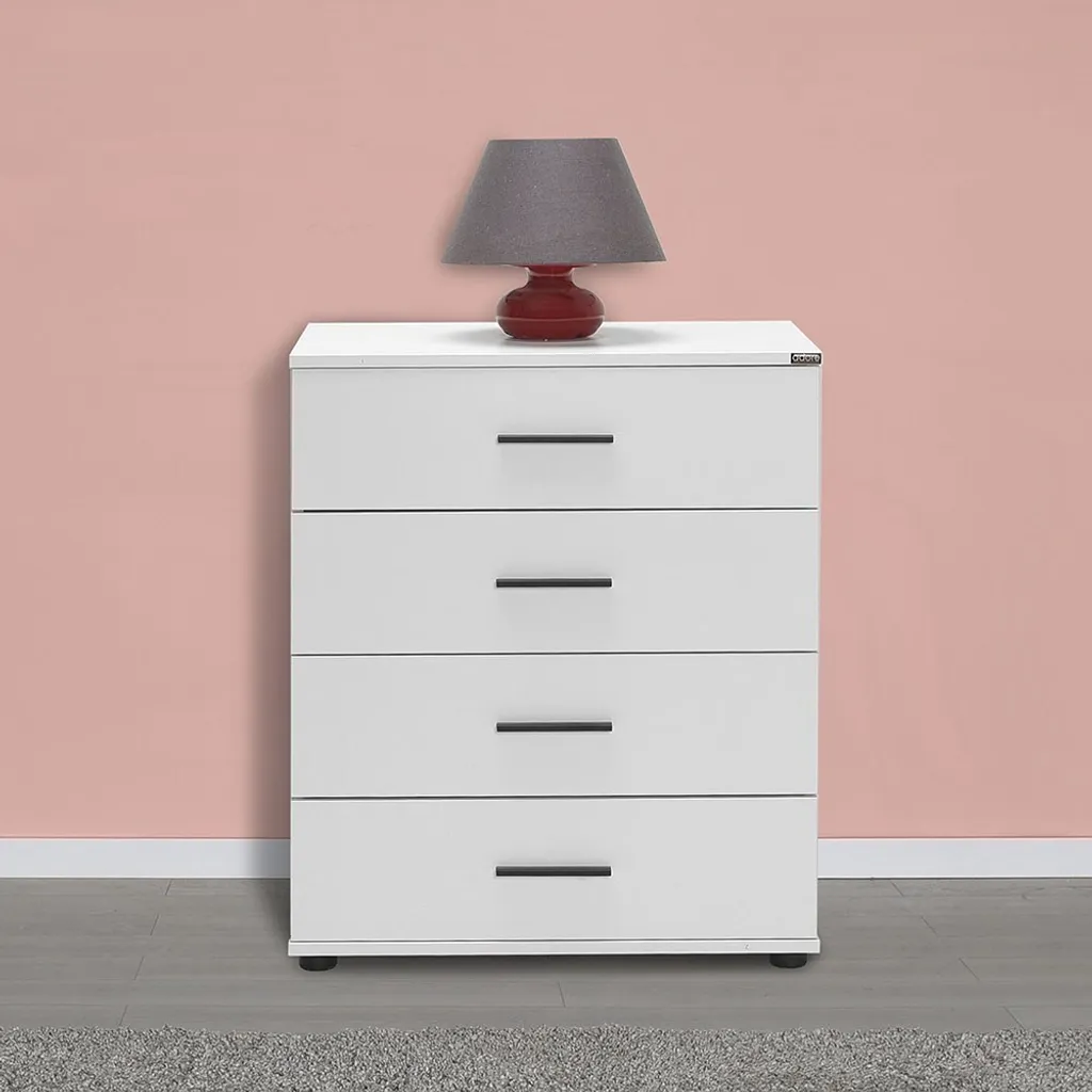 Commode Skye Decor Sfn-604-Bb-1 blanche en mélaminé 65 x 41 x 78 cm
