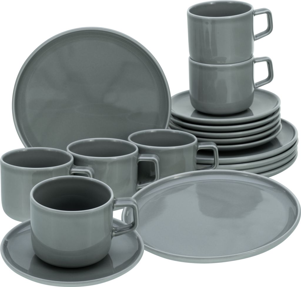 CreaTable, 16734, Chef Collection Grau, Kaffeeservice Produktbild 