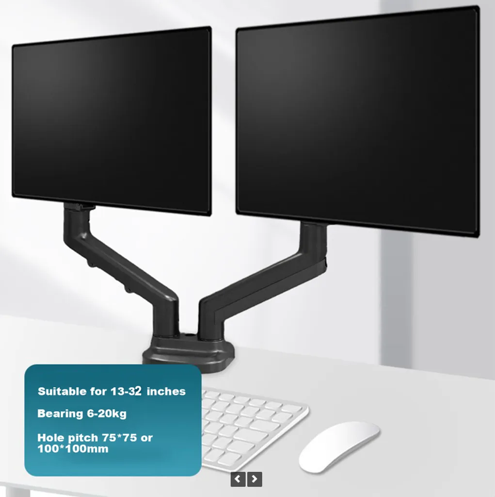 Support Écran Pivotant à 360° - Support Double Moniteur LCD LED 19-32"