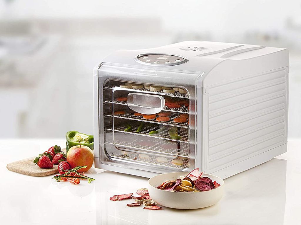Dörrgerät für obst und gemüse, 6 fächer, 500 w, weiß Domo Produktbild 