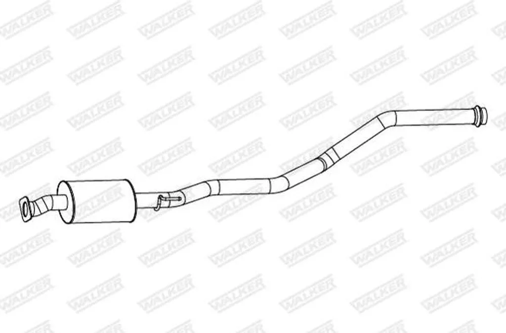 Pot d'échappement central pour Hyundai i20 - Remplacement OE 287001J350