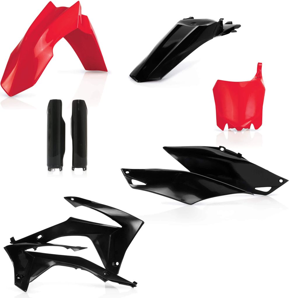 ACERBIS Verkleidungskit 9 Teile Rot/Schwarz für HONDA CRF R