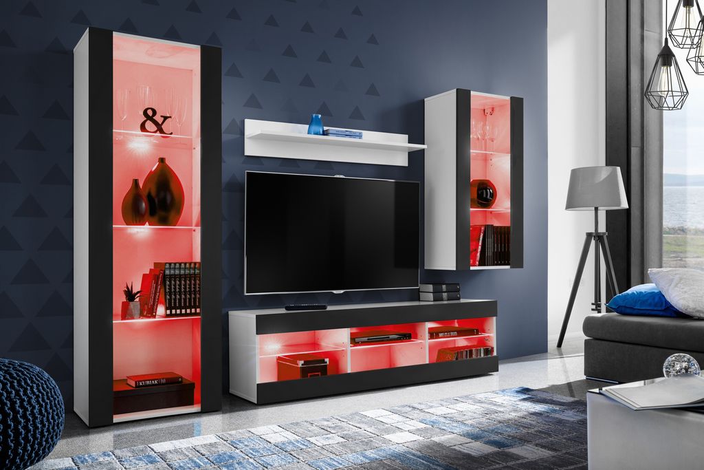 Komodee | Nábytková Zostava s TV Skříňkou a Vitrínou Tivoli Obrázok produktu 