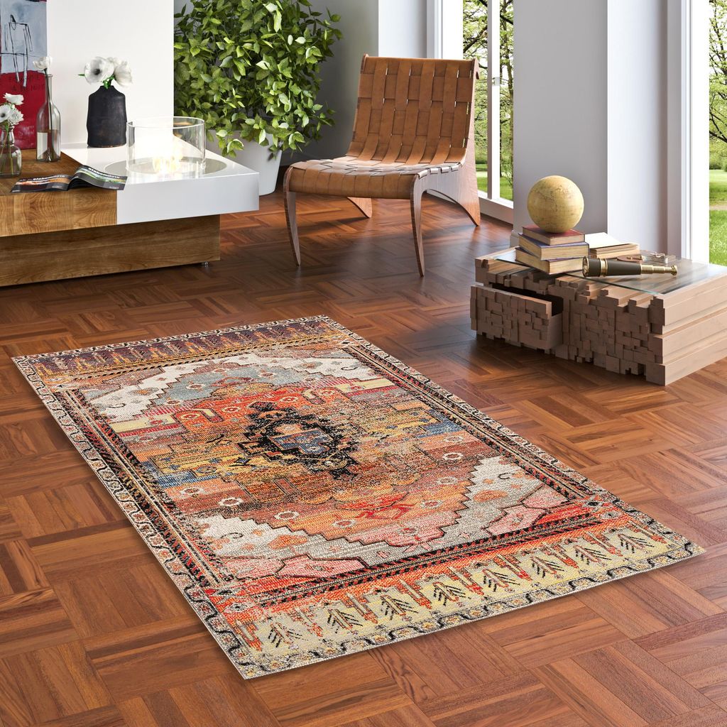 Designer Teppich Vintage Zoe Orient Klassik Rost Curry, Produktbild 