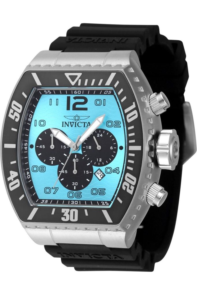 Invicta Pro Diver 47284 Herren uhr - Wasserdicht - Analog - Quarzuhrwerk - Edelstahl mit blauen zifferblat - 51mm