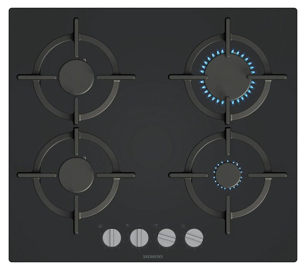 Siemens EP6A6PI10 hob Black Built-in Gas 4 zone s Zdjęcie produktu 