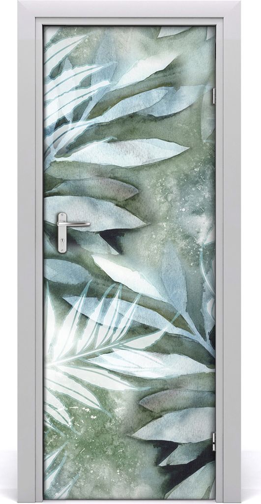 Tulup Türaufkleber 75x205 cm Dekorative Aufkleber Selbstklebend Wasserdichte Tapete Abnehmbar Schlafzimmer Wohnzimmer Wohnkultur - Blatt Furnier K...