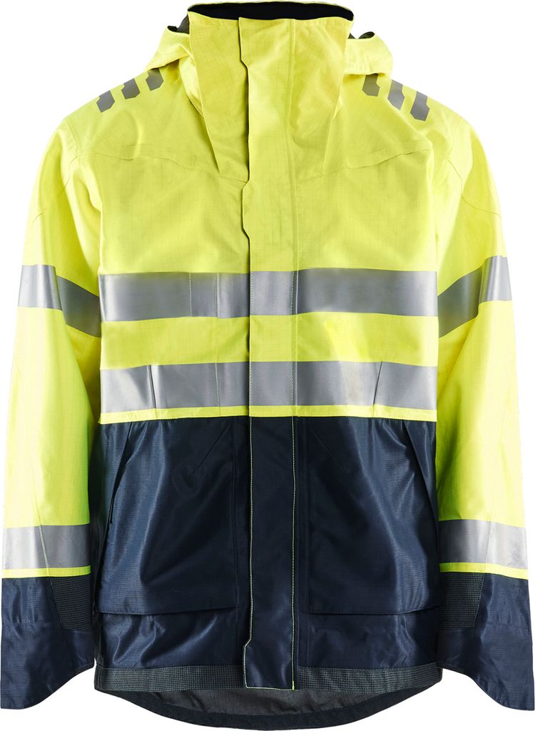 Blakläder Multinorm Shell Jacke High Vis Gelb/Marineblau 4088 1532, Farbe:high vis gelb/marineblau, Größe:2XL