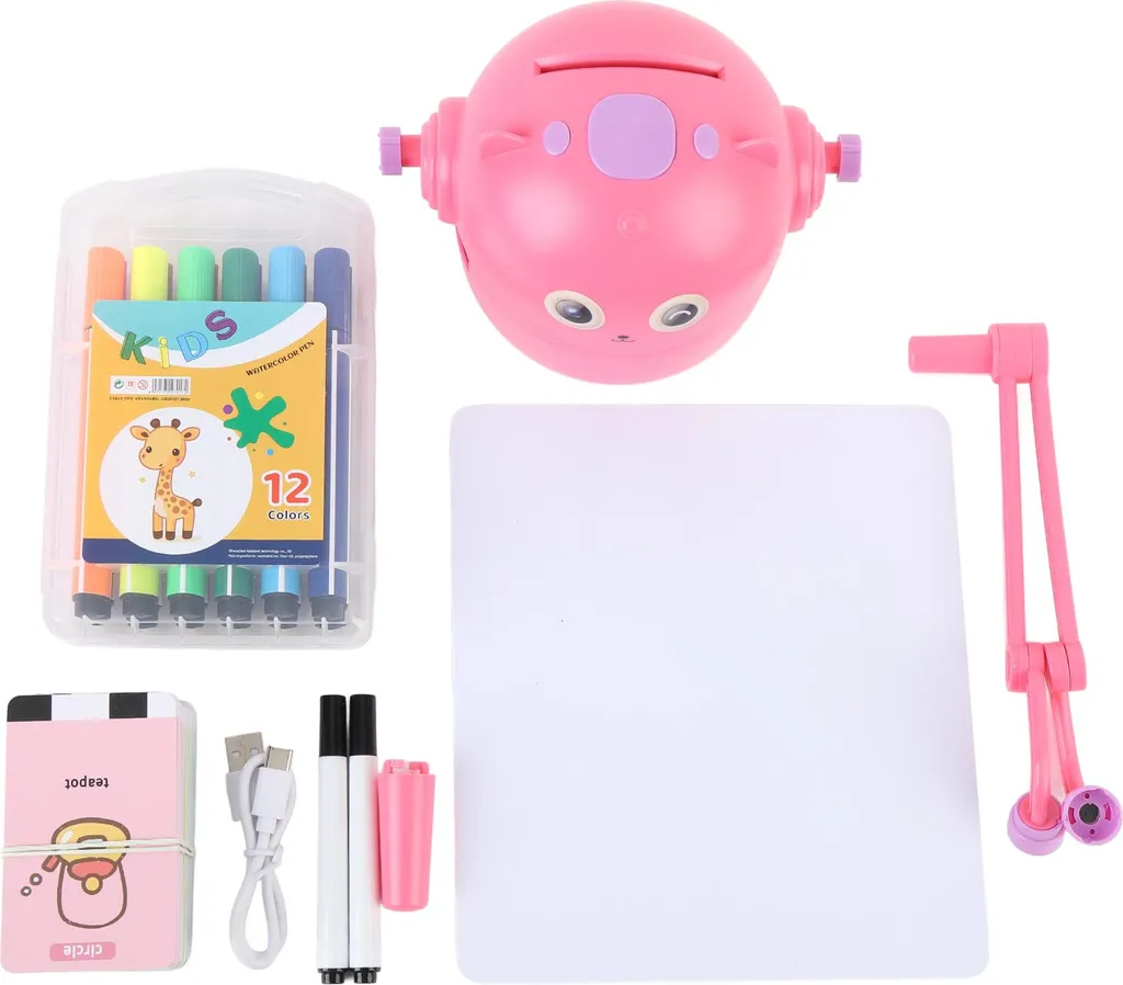 Robot Éducatif Interactif Rose - Robot Artistique Dessinateur Enfant