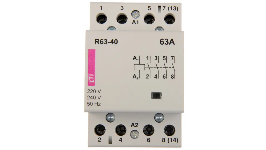 Contacteur modulaire 63A pour piloter chauffage et bornes de recharge