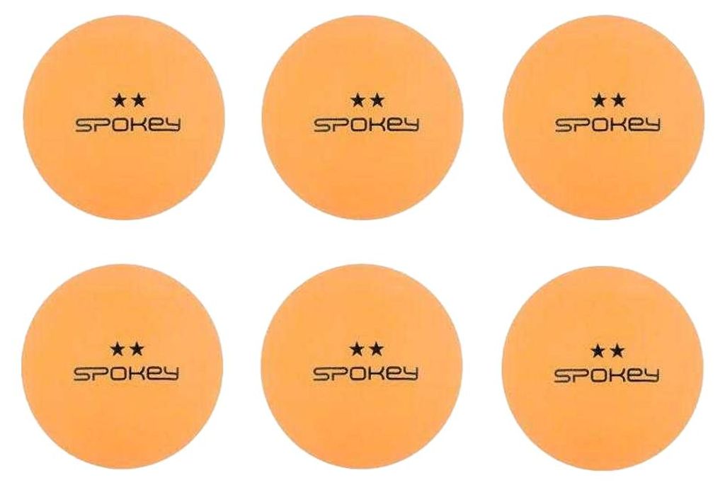Spokey - "Skilled" Tischtennis-Bälle (6er-Pack) PP8277 (Einheitsgröße) (Orange)
