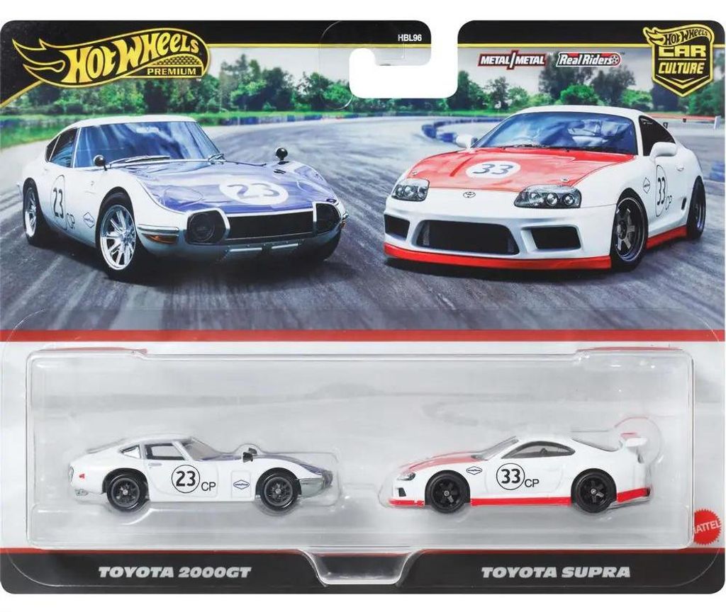 Mattel HW Premium Toyota 2000GT / Toyota Supra 2er-Pack JBL03