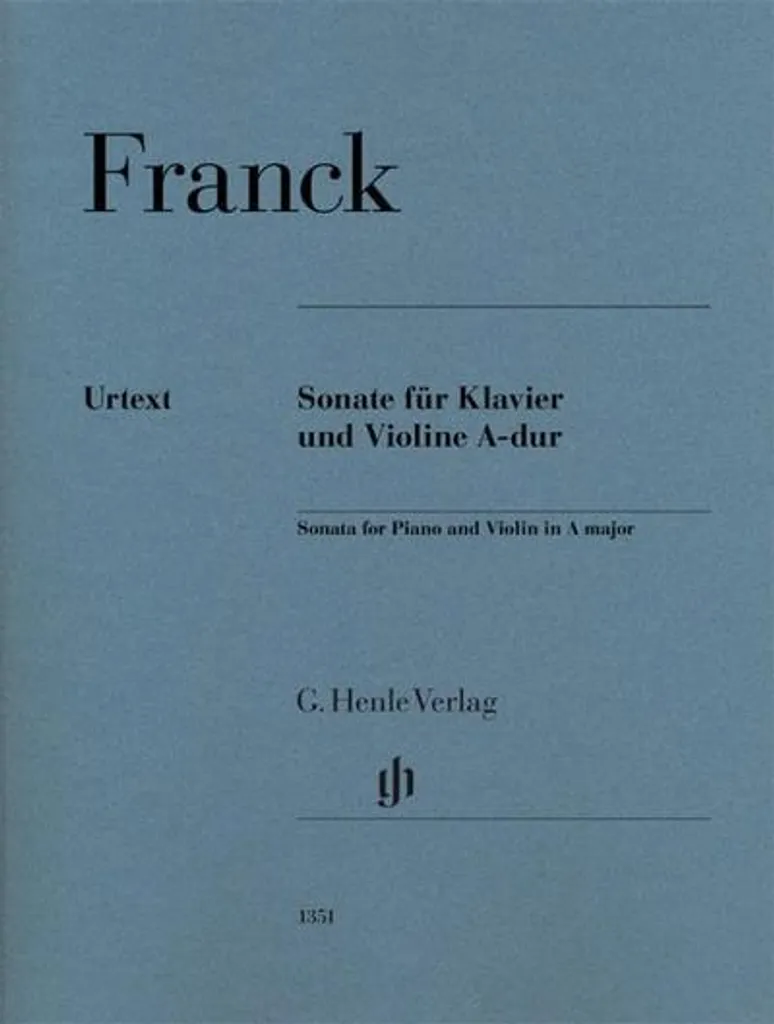 Partition Sonate pour Violon et Piano en La Majeur - Édition de Concert