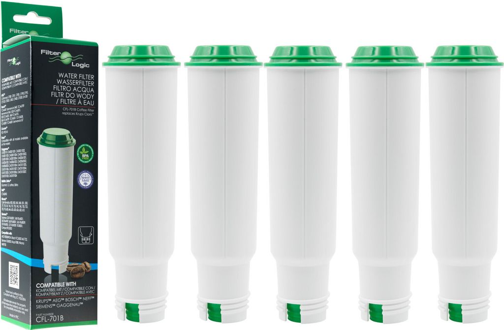 5x FilterLogic CFL-701B ersetzen Melitta Pro Aqua Wasserfilter