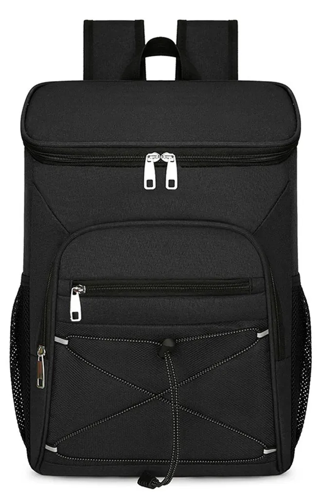 Sac à dos isotherme 25L pour randonnée et camping étanche noir