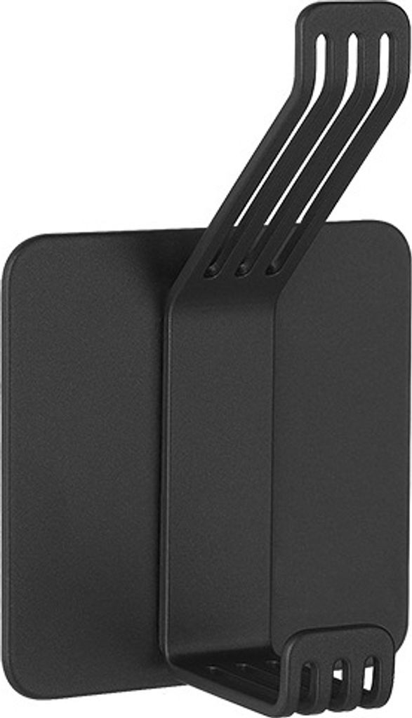 INF 2er-Pack Wandhaken - Einzelhaken Schwarz