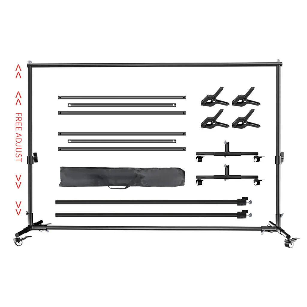 Support de fond studio pour portrait et vidéo ajustable 200x300cm